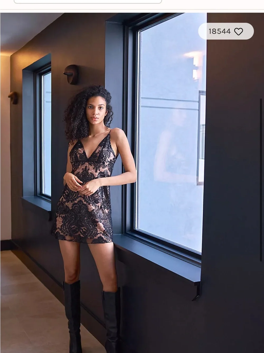Free People Night Shimmers Mini dress